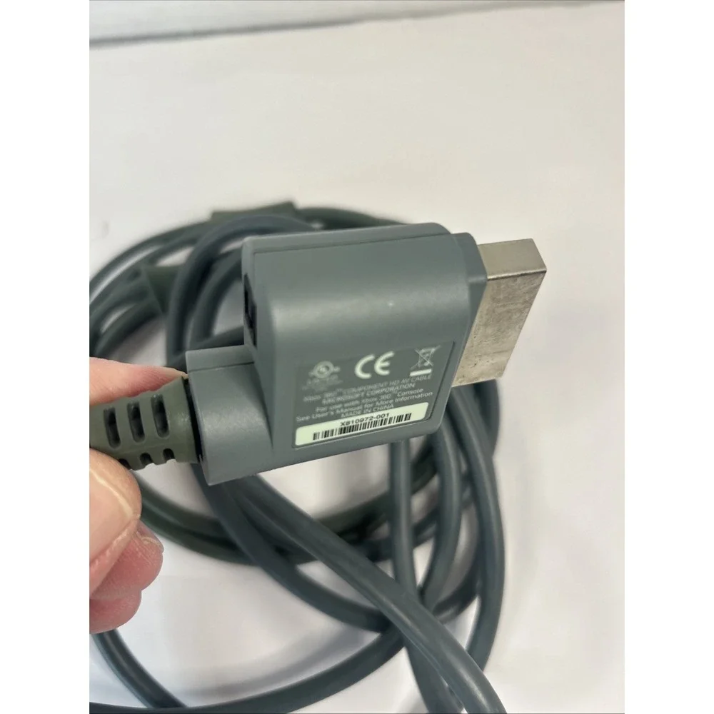 Microsoft Xbox 360‎ Console Component HD AV Cable HDTV X810972-001 Untested Read
